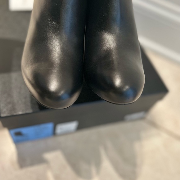 Authentic Chanel Black Lambskin Wedge Boots - Picture 5 of 10